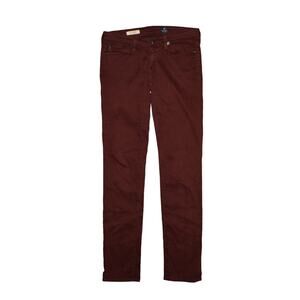 ADRIANO‎ GOLDSCHMIED $178 The Stilt Cigarette Jean in Wine Size 25